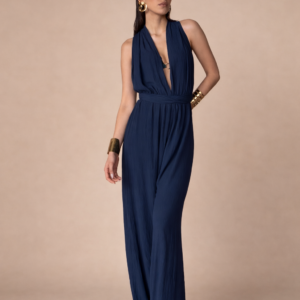 BON KINI - THE AZULA JUMPSUIT - DONKERBLAUW