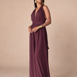 BON KINI - THE  BURGUNDY JUMPSUIT - BORDEAUXROOD