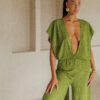 BON KINI - THE PISTACHO JUMSPUIT - GROEN