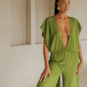BON KINI - THE PISTACHO JUMSPUIT - GROEN