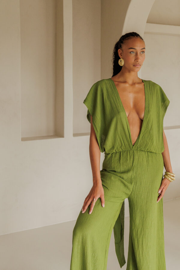 BON KINI - THE PISTACHO JUMSPUIT - GROEN