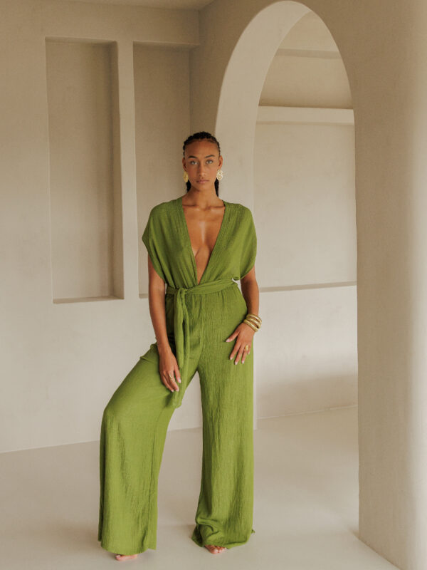 BON KINI - THE PISTACHO JUMSPUIT - GROEN