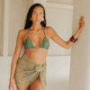 BON - THE JUNGLE SEQUIN COVER UP - GROEN