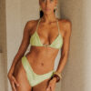 BON KINI - THE LAMUNCHI BIKINI TOP (zonder touwtjes) - LICHT GROEN
