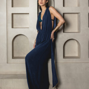 BON KINI - THE AZULA JUMPSUIT - DONKERBLAUW